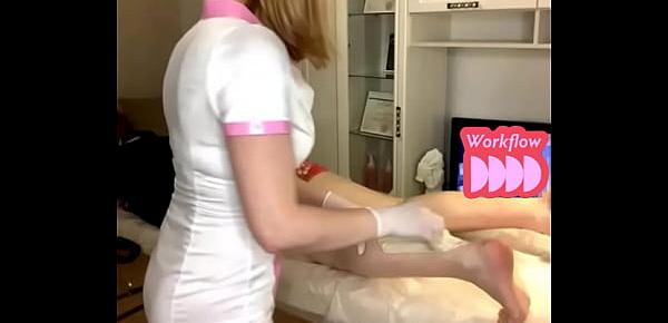 trendsLegs waxing lesson for a young and beautiful pussy